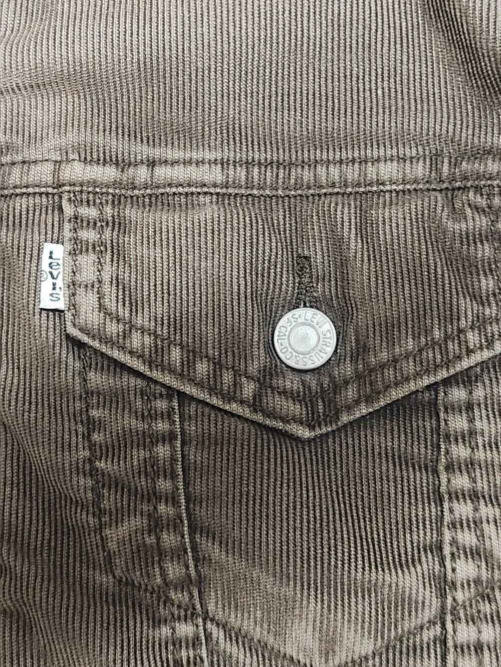 Levi's Brown Corduroy Sherpa Trucker Jacket M